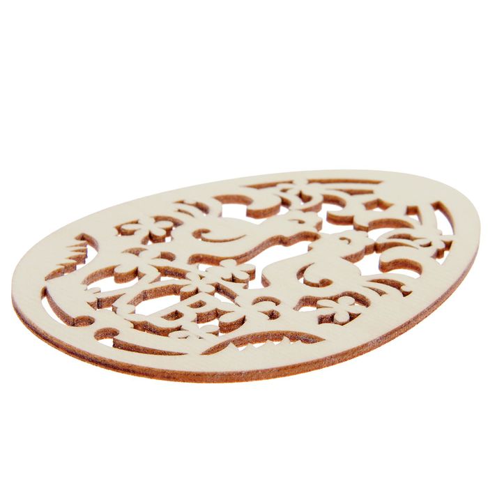 Бирка из фанеры "Курочки в яйце" 12 см