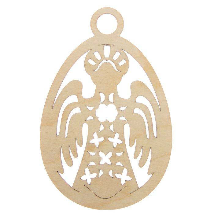 Бирка из фанеры "Ангел резной" 12 см