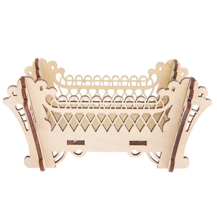 Корзина из фанеры для декора "Квадратная малая" 16х16х8 см