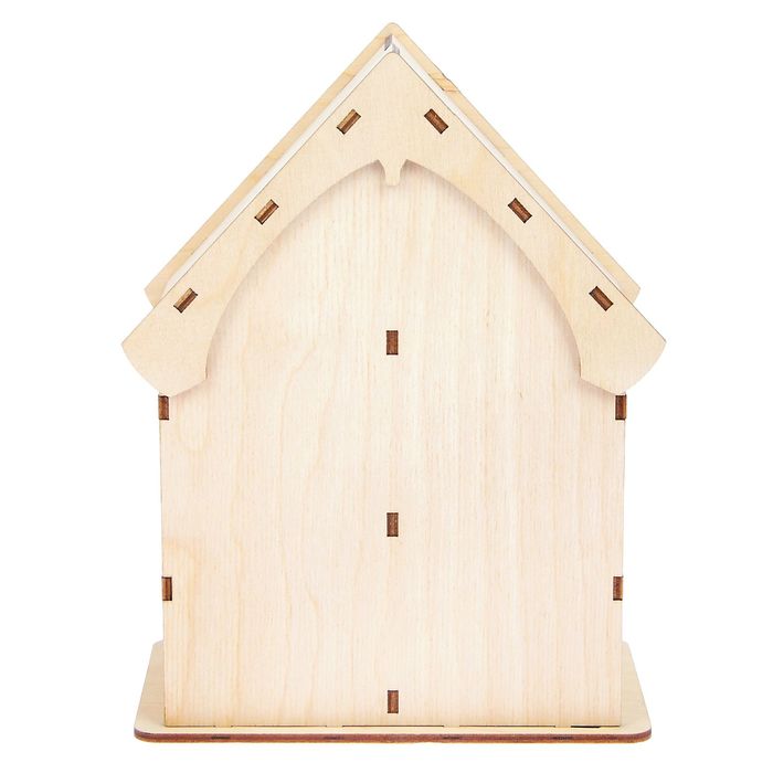 Чайный домик из фанеры "Чашка с чайником" средний двойной (набор 10 деталей) 22х19х9 см