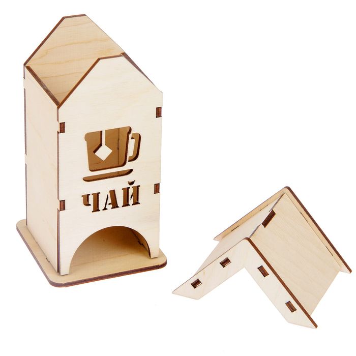 Чайный домик из фанеры "Чашка" (мини) набор 9 деталей