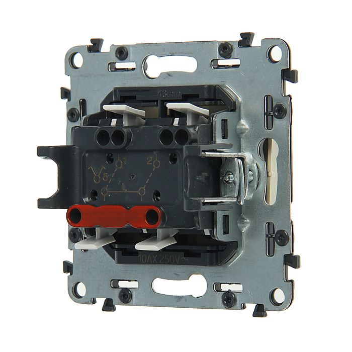 Выключатель Legrand Valena LIFE 752505, 10 А, 2 клавиши, скрытый, сл.кость