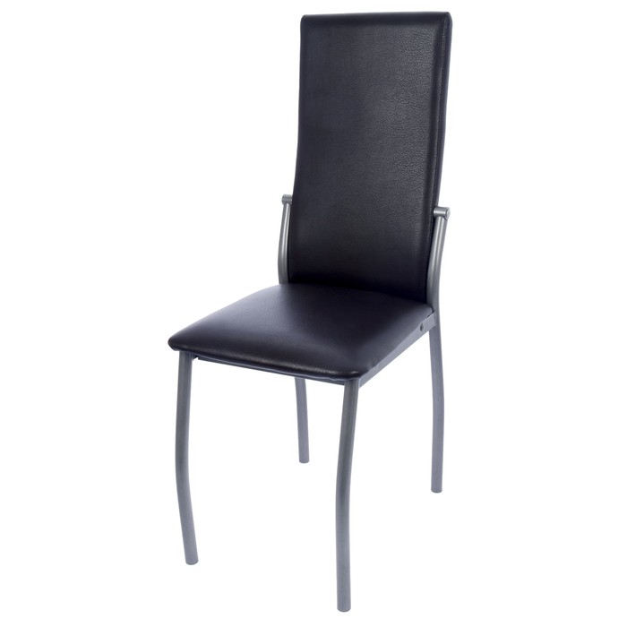 Стул "Шанхай" РАЗБОРНЫЙ, цвет обивки коричневый, каркас серебристый