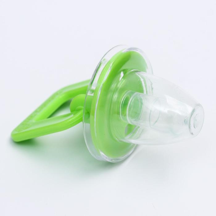 Пустышка силиконовая анатомическая с колпачком, от 0 мес., цвета МИКС