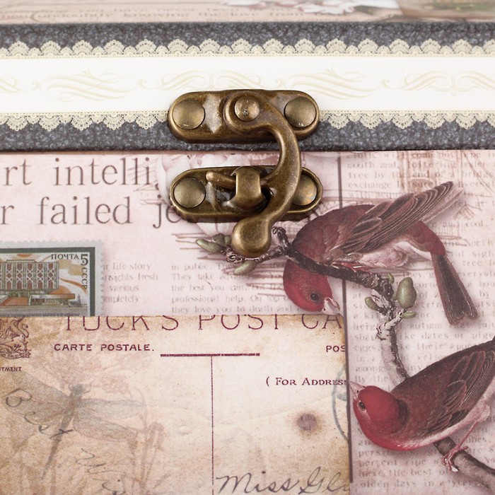 Набор коробок 3в1, бежевый, 25,5 х 17,5 х 18 - 21,5 х 13,5 х 14 см