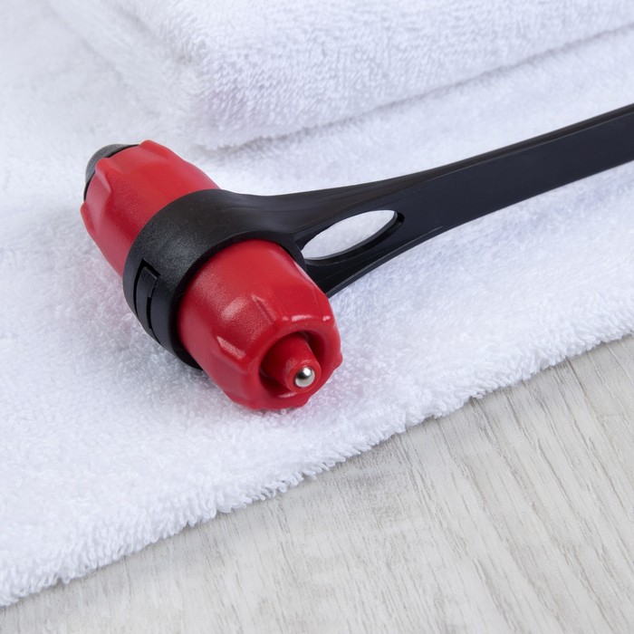 Массажёр-колотушка, универсальный, цвет красно-чёрный