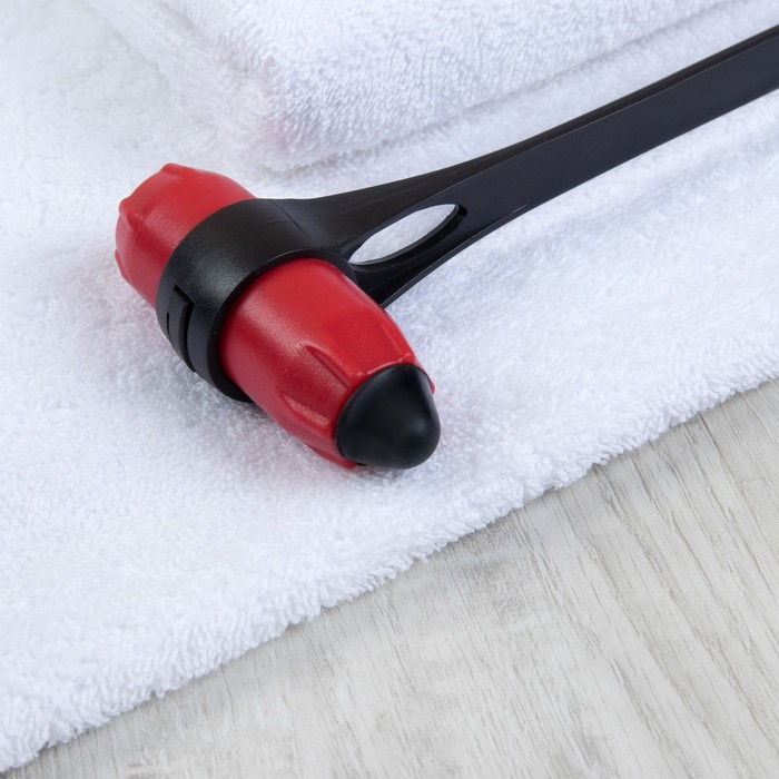 Массажёр-колотушка, универсальный, цвет красно-чёрный