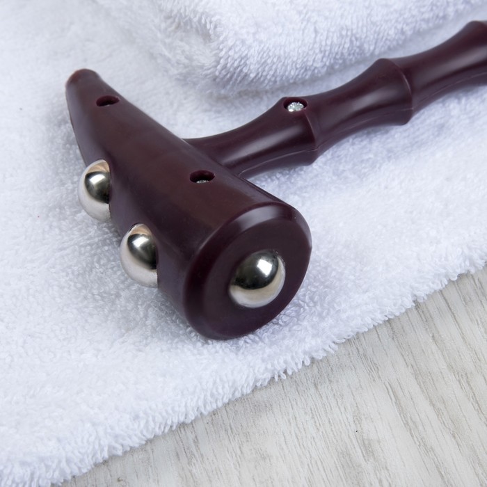 Массажёр-чесалка, универсальный, цвет коричневый