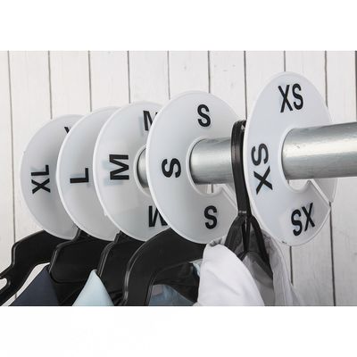 Маркер для вешалки XS, d9, (фасовка 10 шт), цвет белый