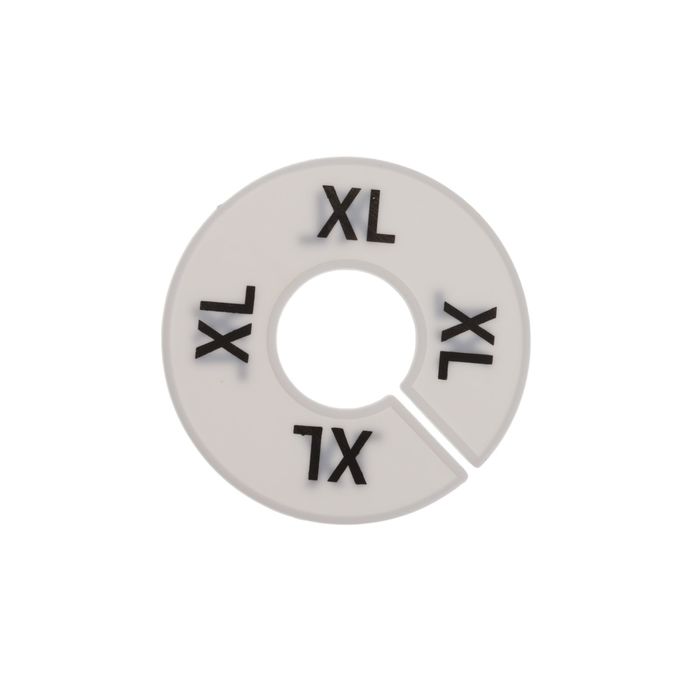 Маркер для вешалки XL, d9, (фасовка 100 шт), цвет белый