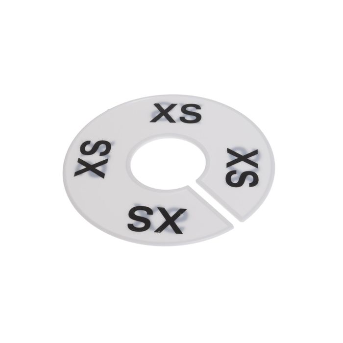 Маркер для вешалки XS, d11.5, (фасовка 100 шт), цвет белый