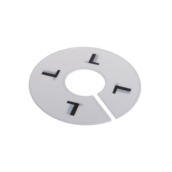 Маркер для вешалки L, d11,5, (фасовка 100 шт), цвет белый