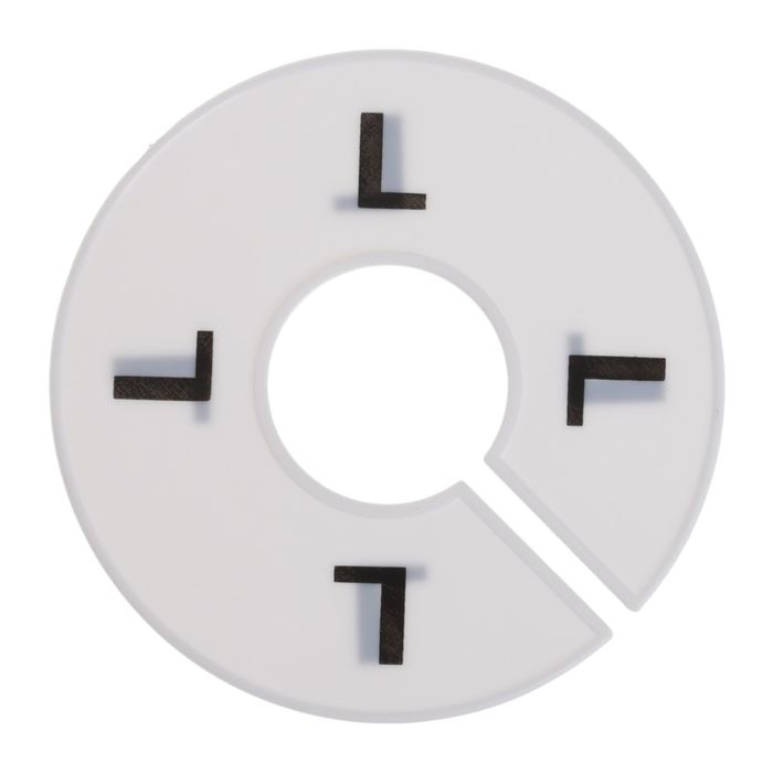 Маркер для вешалки L, d11,5, (фасовка 100 шт), цвет белый