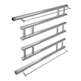 

Полотенцесушитель TEMARK "Квадро 3", водяной, с полкой, 600х500 мм, d=32 мм