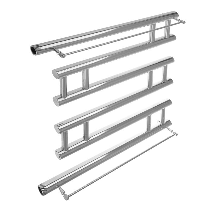 Полотенцесушитель TEMARK "Квадро 3", водяной, с полкой, 600х600 мм, d=32 мм