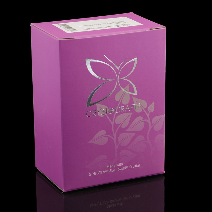 Сувенир «Голуби на сердце», 8х3х7 см, с кристаллами Сваровски