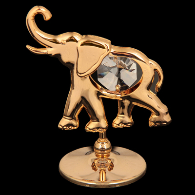 Сувенир «Слон», 3×6×5 см, с кристаллами - Фото 1