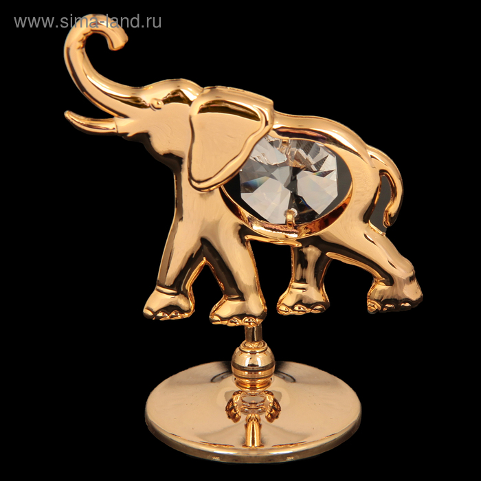 Сувенир «Слон», 3×6×5 см, с кристаллами сувенир золотая рыбка 6×3×4 5 см с кристаллами