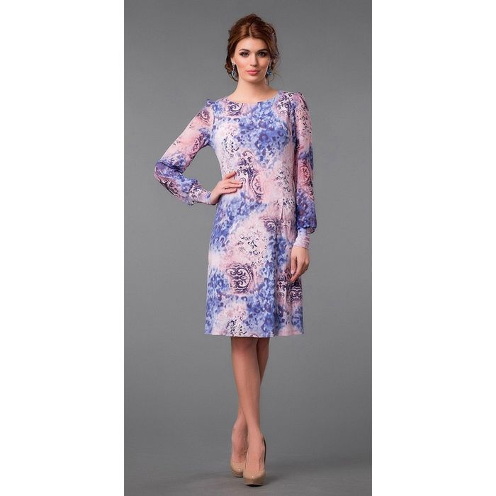 Платье женское, размер 46, цвет пудрово-розовый 471-1