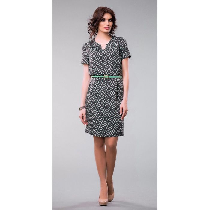 Платье женское, размер 50, цвет тёмно-серый 409