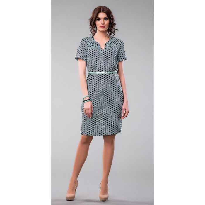 Платье женское, размер 46, цвет тёмно-синий 409-1