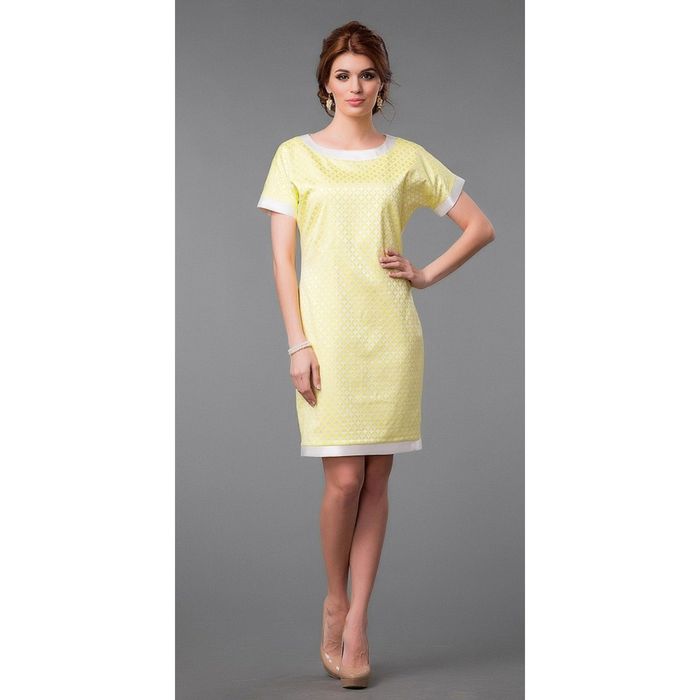 Платье женское, размер 48, цвет жёлтый 426