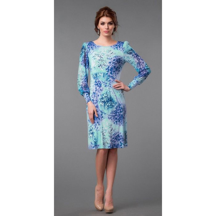 Платье женское, размер 50, цвет мятный 471