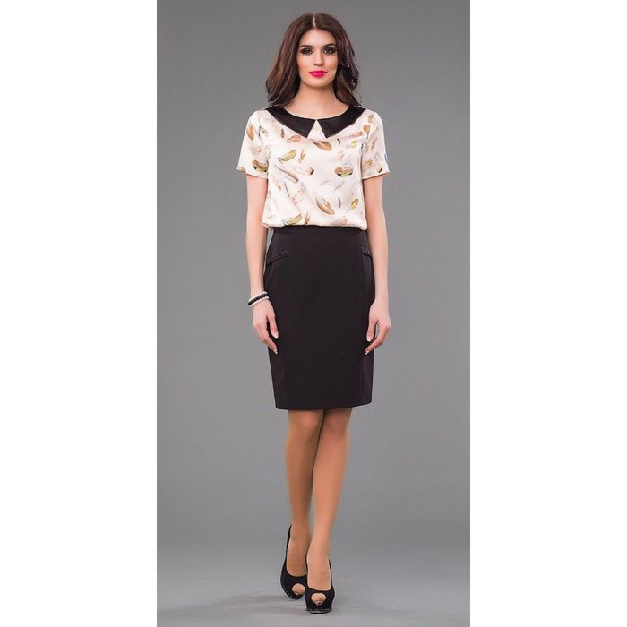 Блуза женская, размер 52, цвет кремовый 225-1