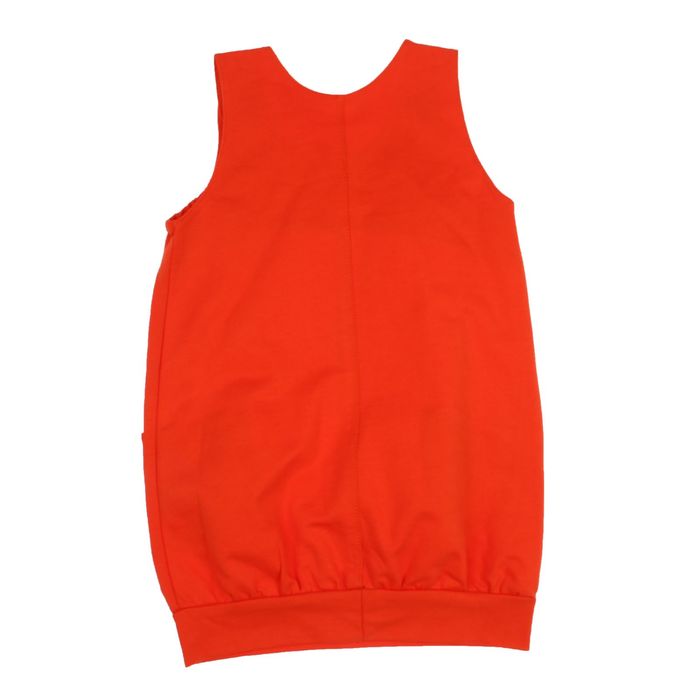 Сарафан для девочки, рост 128 см, цвет оранжевый