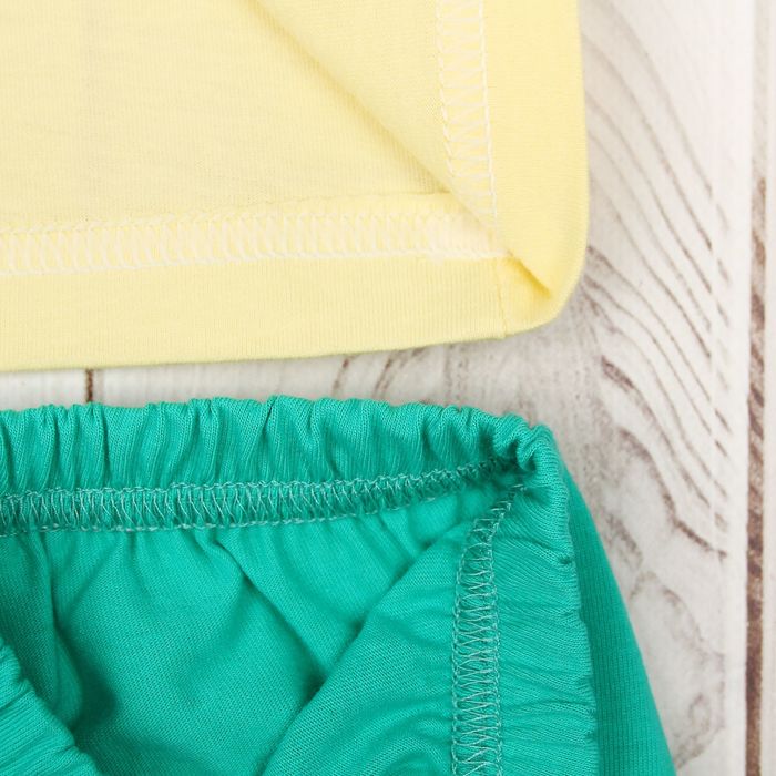 Пижама для девочки, рост 86 см, цвет жёлтый