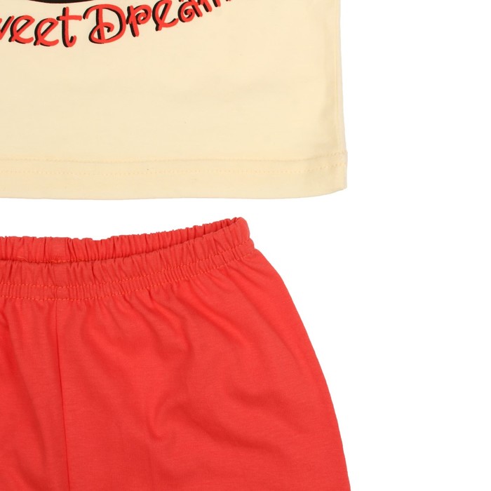 Пижама для девочки, рост 86 см, цвет корралловый