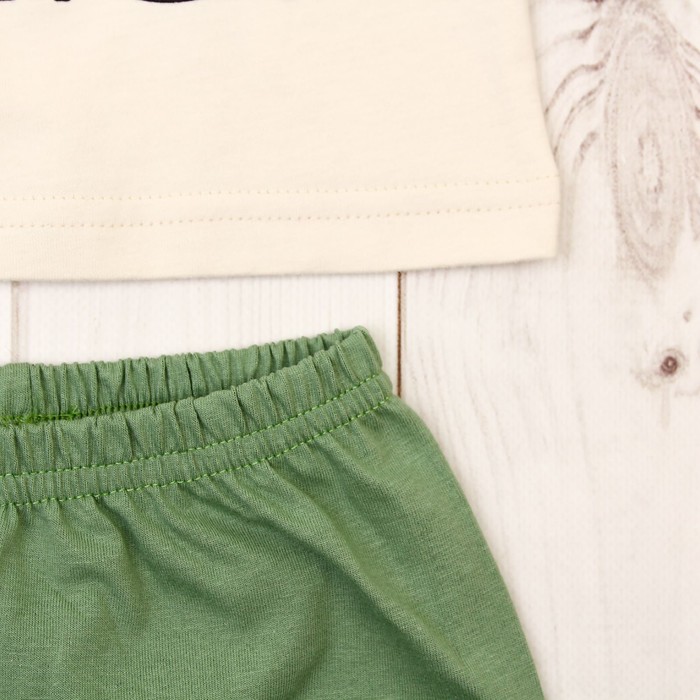 Пижама для мальчика, рост 86 см, цвет салатовый