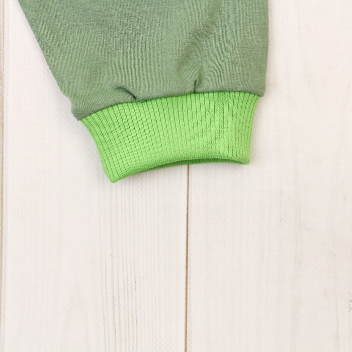 Пижама для мальчика, рост 86 см, цвет салатовый