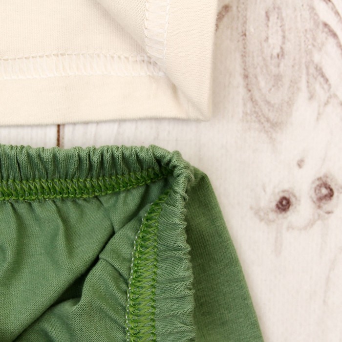 Пижама для мальчика, рост 86 см, цвет салатовый