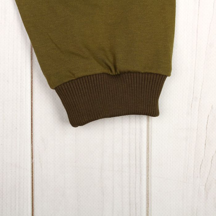 Пижама для мальчика, рост 92 см, цвет молочно-кофейный