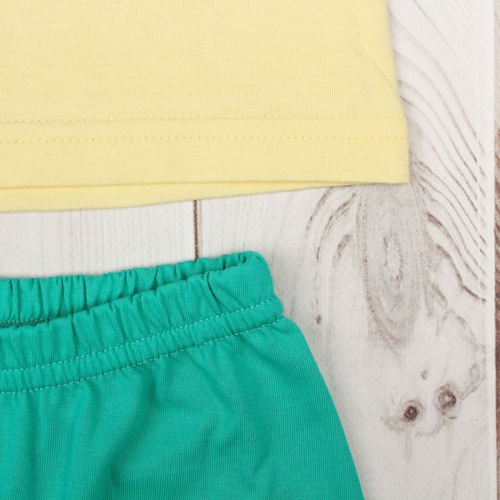 Пижама для девочки, рост 92 см, цвет жёлтый