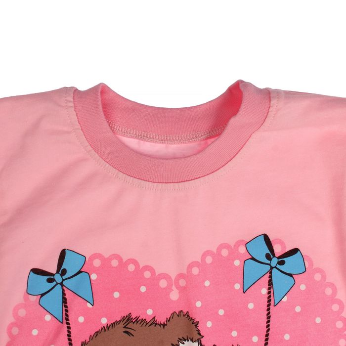 Пижама для девочки, рост 92 см, цвет розовый