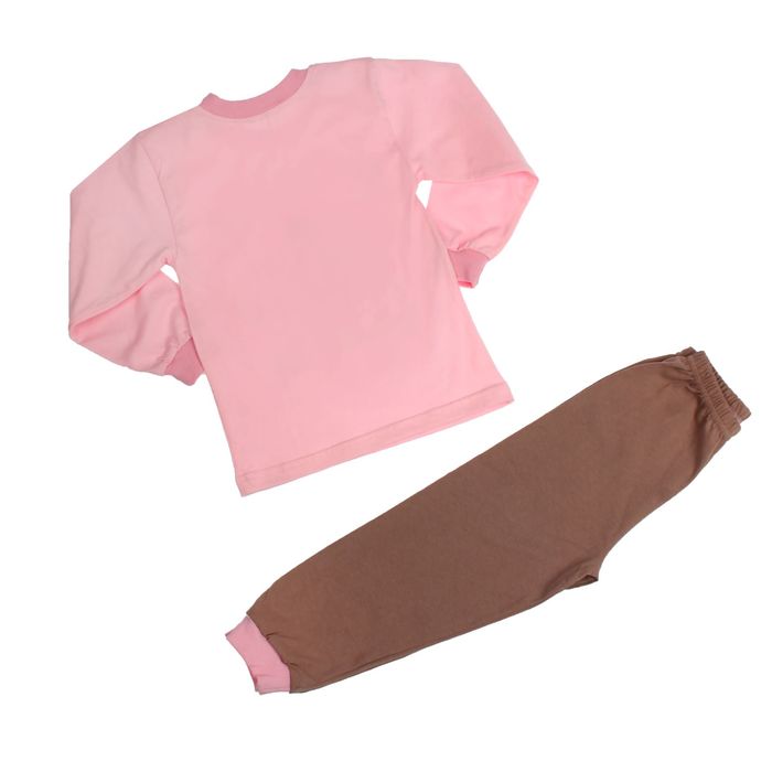 Пижама для девочки, рост 92 см, цвет розовый