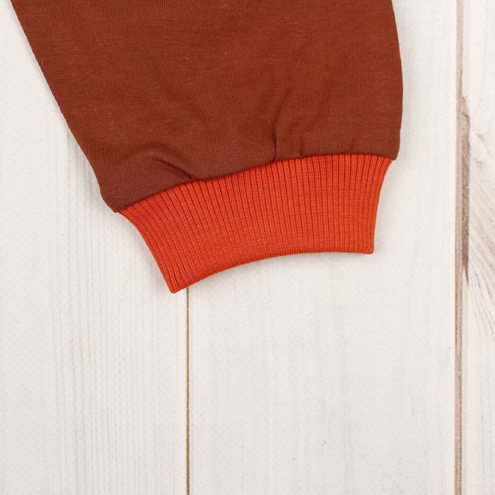 Пижама для мальчика, рост 92 см, цвет кофейный