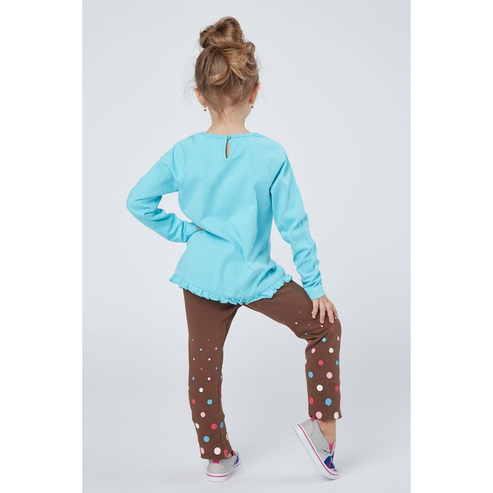 Легинсы для девочки, рост 104 см, цвет коричневый