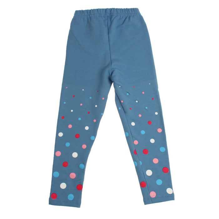Легинсы для девочки, рост 128 см, цвет голубой