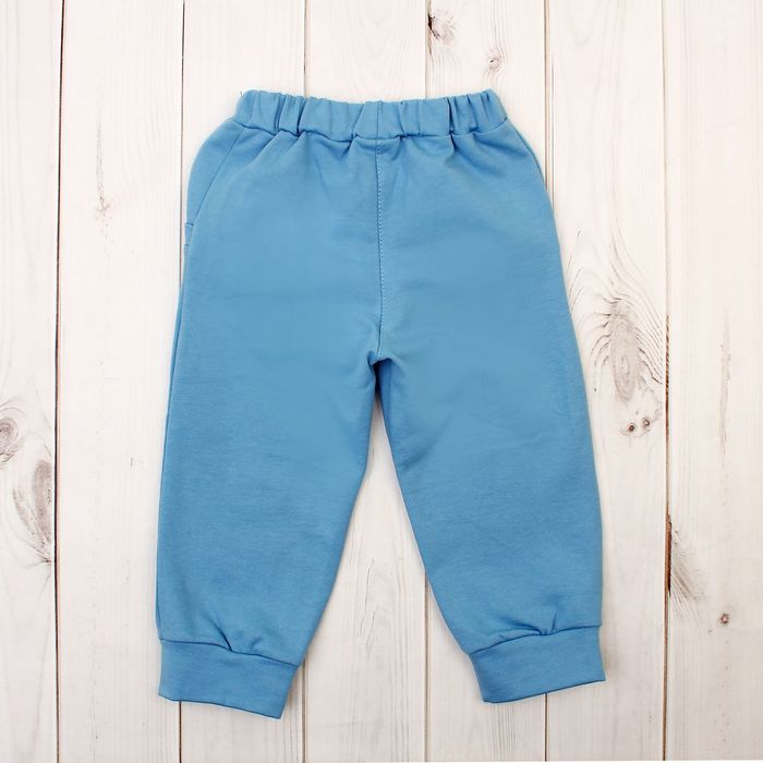 Брюки для мальчика, рост 80 см, цвет голубой
