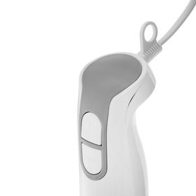 Блендер Centek CT-1336, погружной, 800 Вт, 0.3/0.6 л, 2 скорости, бело-серый