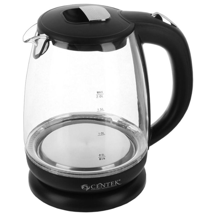 Чайник электрический Centek CT-1069, 2200 Вт, 2 л, стекло, внутр. LED подсветка