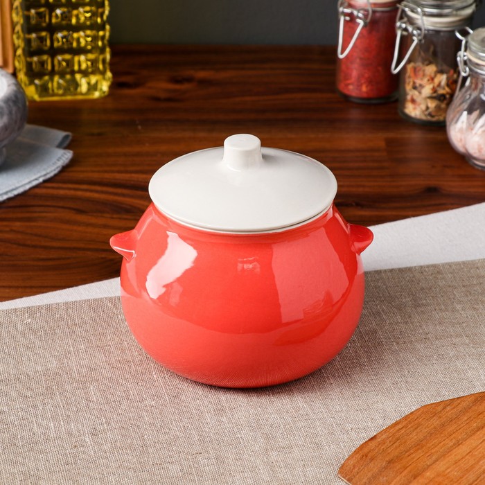 Горшок для запекания 0,6 л, розовый