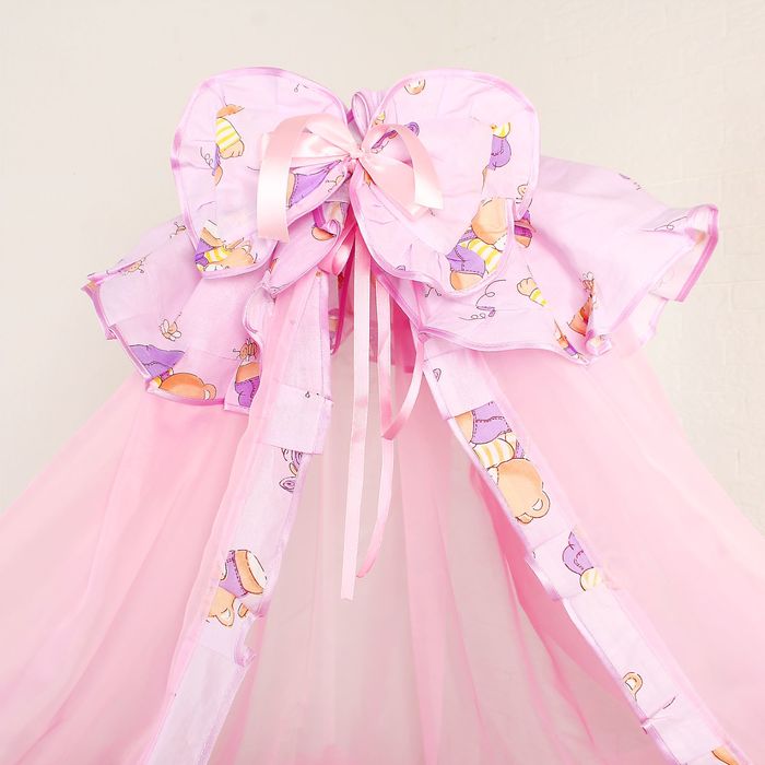 Комплект в кроватку "Мишки с мёдом" (7 предметов), цвет фиолетовый 73/1