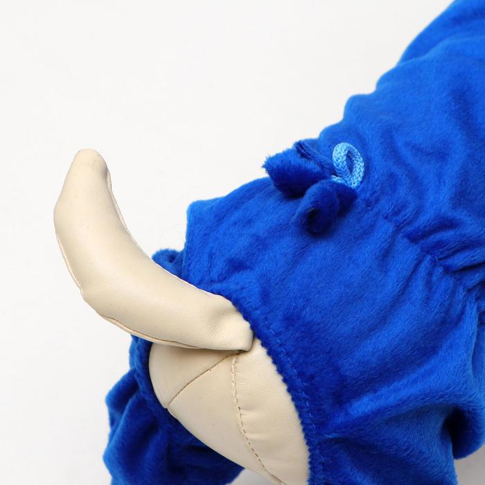 Комбинезон велюр, размер M (ДС 26см, ОШ 26-28см, ОГ 36см) МИКС ЦВЕТОВ