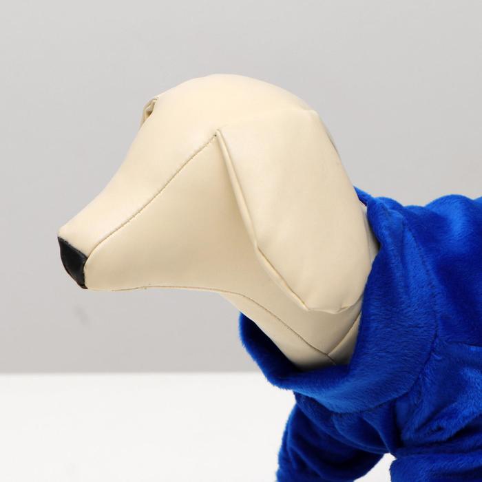 Комбинезон велюр, размер M (ДС 26см, ОШ 26-28см, ОГ 36см) МИКС ЦВЕТОВ