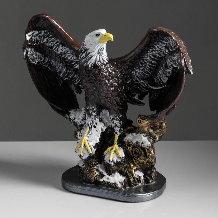 Статуэтка "Орел" огромная, рисованная, 22х40х40 см
