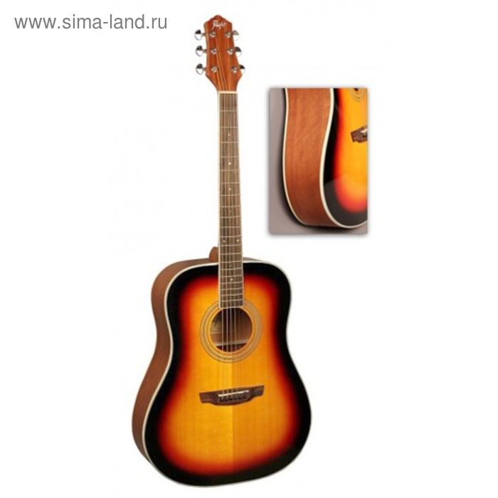 цена Акустическая гитара FLIGHT AD-200 3TS
